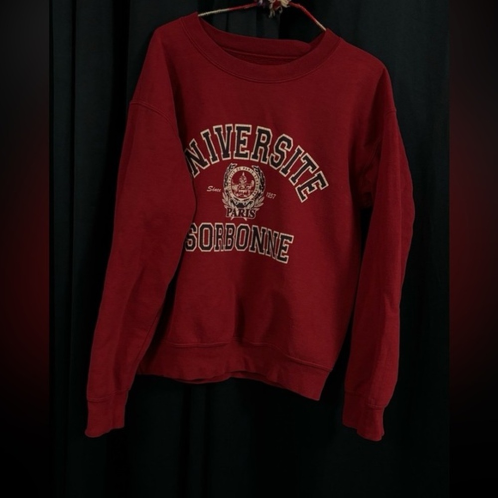 Gildan Maroon University of Sarbonne Sweatshirt size S